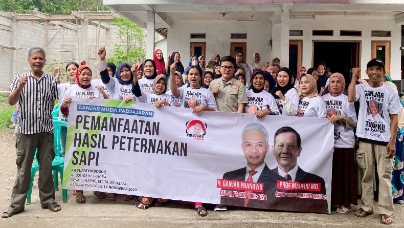 Ganjar Muda Padjajaran Dorong Warga Bogor Kembangkan Potensi Peternakan Sapi