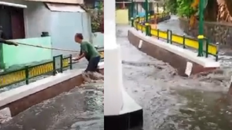 Diguyur Hujan Perdana, Permukiman di Kota Jogja Malah Banjir