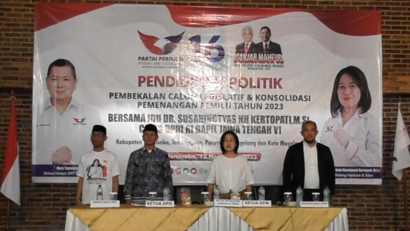 Caleg dan Kader Perindo Wonosobo Bersemangat Ikuti Pendidikan Politik dari Nuning Kertopati