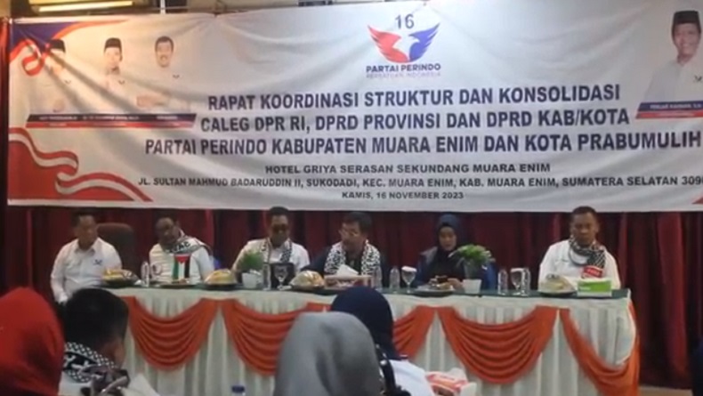 Partai Perindo Gelar Konsolidasi di Muara Enim, Rumuskan Strategi Menang Pemilu 2024