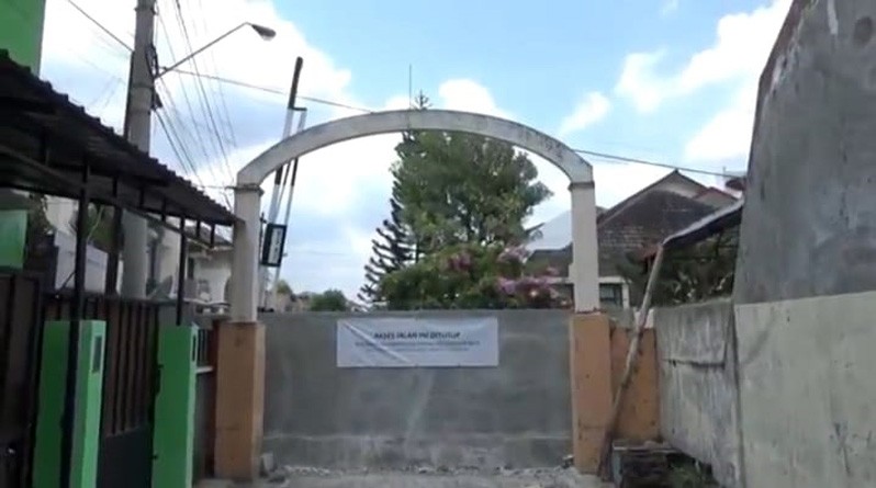 Konflik Antar RW di Sumurboto Semarang, Akses Jalan Batas Wilayah Ditembok