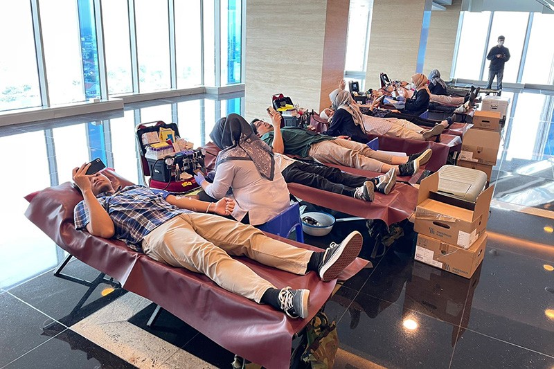 PMI Depok Kumpulkan 400 Kantong Darah dari Karyawan MNC Media - Bagian 1