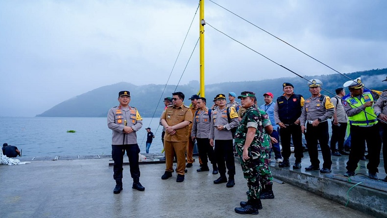 Kapolda Sumut Cek Kesiapan Pengamanan Aquabike World Championship 2023 di Samosir 