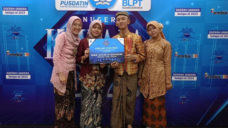 Top! SMKN Jateng Semarang Juara Ajang Kompetisi Nasional Kihajar STEM 2023