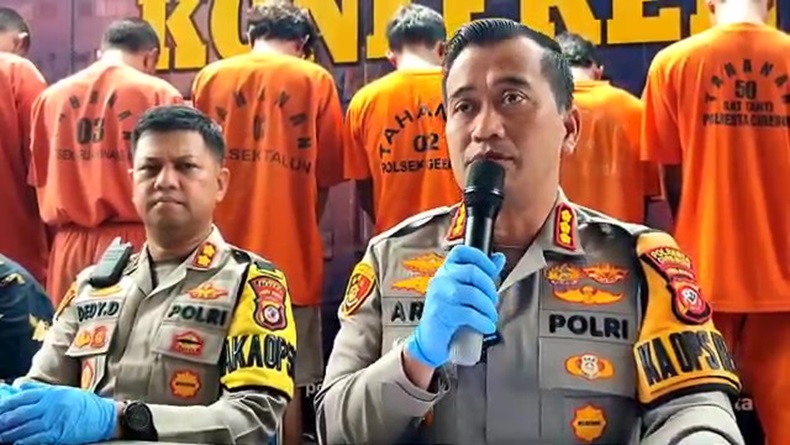 14 Penjahat Jalanan Sadis Ditangkap Polisi di Cirebon, 1 Pelaku Ditembak