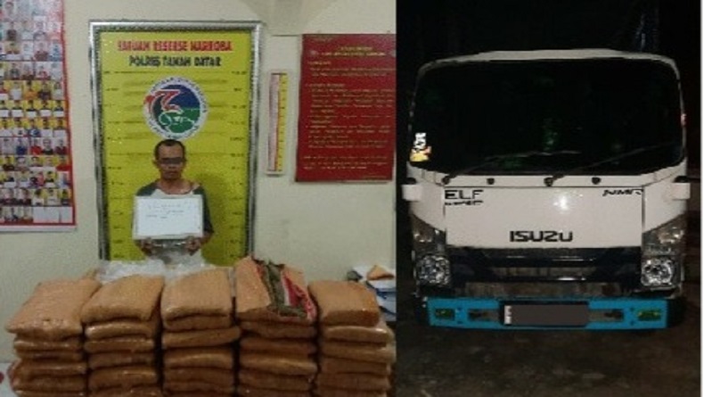 Polres Tanah Datar Gagalkan Pengiriman Ganja 45 Kg ke Pulau Jawa