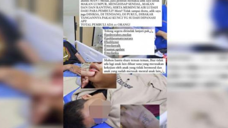 Siswa MAN 1 Medan Di-bully Suruh Makan Lumpur hingga Dianiaya, 4 Orang Ditetapkan Tersangka