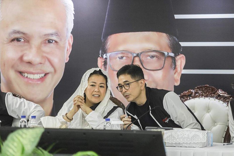 Suasana Nobar Kampanye Perdana Ganjar-Mahfud di Sabang dan Merauke - Bagian 1