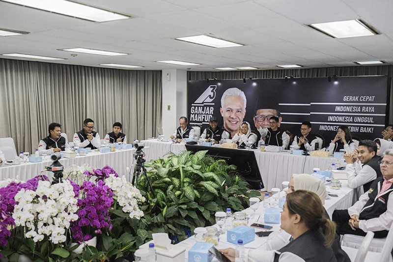 Suasana Nobar Kampanye Perdana Ganjar-Mahfud di Sabang dan Merauke - Bagian 2