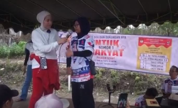 Kampanye di Blitar, Caleg Perindo Venna Melinda Upayakan Kesejahteraan Lansia