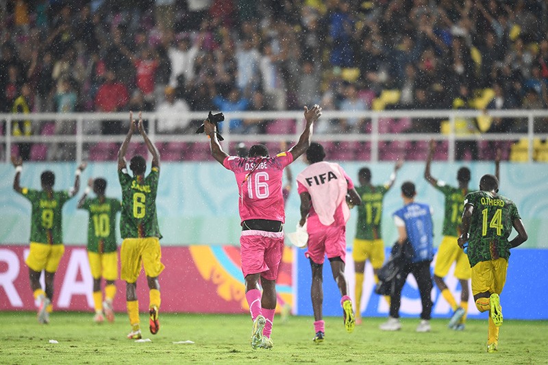 Selebrasi Pemain Timnas Mali Rebut Posisi 3 Piala Dunia U-17 - Bagian 1