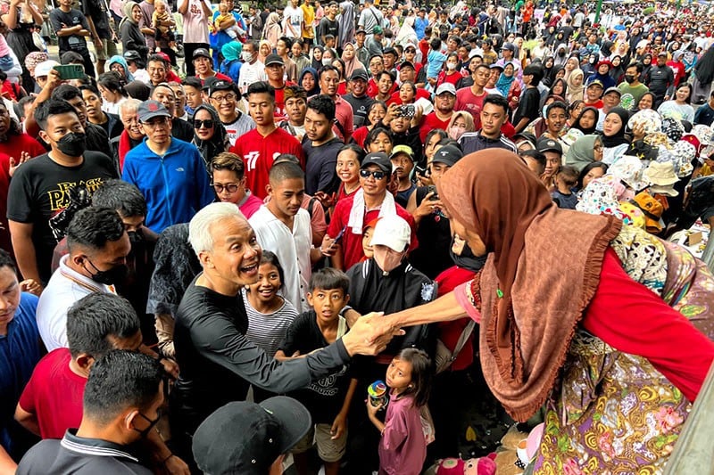 Merinding! Ribuan Warga Lombok Antusias Ikuti Olahraga bersama Ganjar saat CFD - Bagian 1