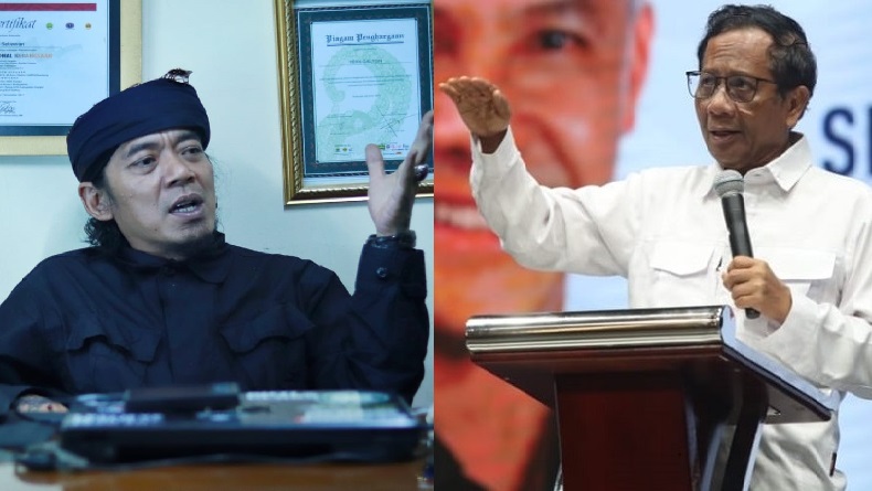 Para Pendukung Capres-Cawapres Nomor Urut 3 di Bandung Sapa Mahfud MD dengan Sebutan Uwa
