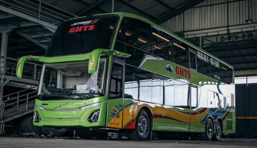 PO Gunung Harta Rilis Bus Baru, Double Decker Sasis Tronton Dibalut ...