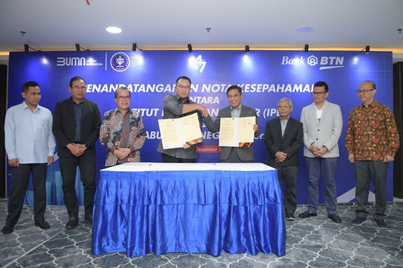 Perkuat Layanan Perbankan, Bank BTN Gandeng IPB    - Bagian 1