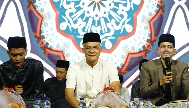  Pendowo Bersholawat di Temanggung, Ganjar ke Warga: Jaga Kerukunan dan Kedamaian