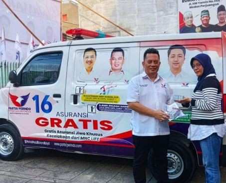 Partai Perindo Tambah Ambulans Gratis Layani Warga Medan