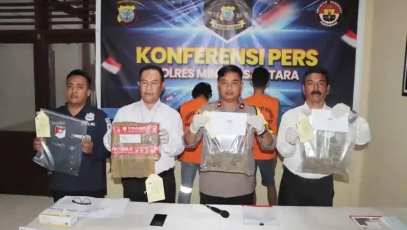 Polisi Gagalkan Pengiriman Paket Ganja 1,43 Kg dari Deli Serdang ke Minahasa Utara
