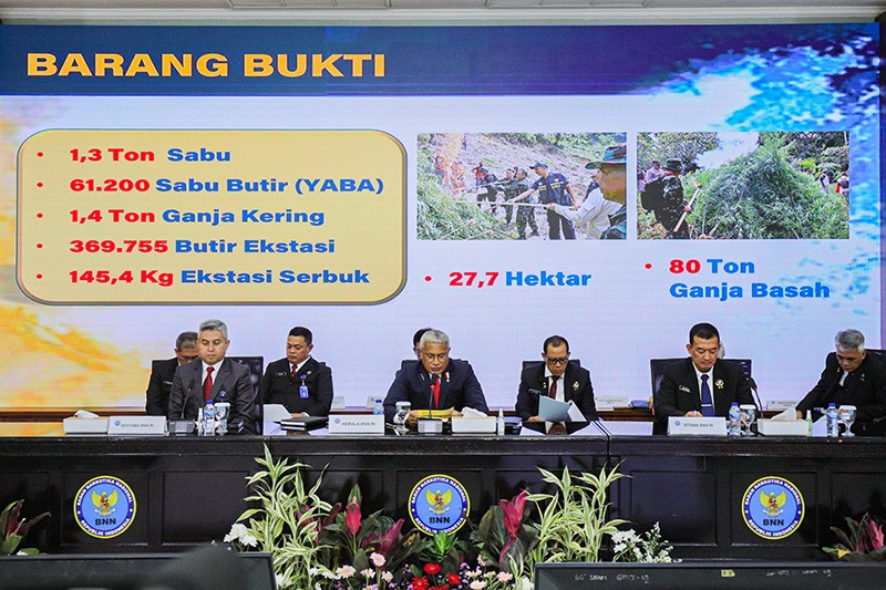 BNN Ungkap 910 Kasus Narkoba Sepanjang Tahun 2023 - Bagian 1