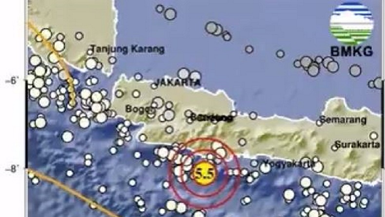 title Gempa M5,5 Guncang Pangandaran, Getaran Terasa Cukup Kuat di Garut hingga Bandung  Gempa M5,5 Guncang Pangandaran, Getaran Terasa Cukup Kuat di Garut hingga Bandung
