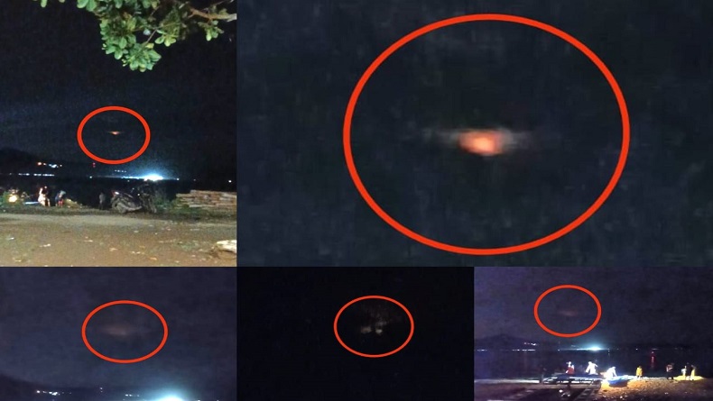 Viral Benda Misterius di Langit Pantai Selatan Tulungagung saat Malam Tahun Baru, Penampakan UFO?