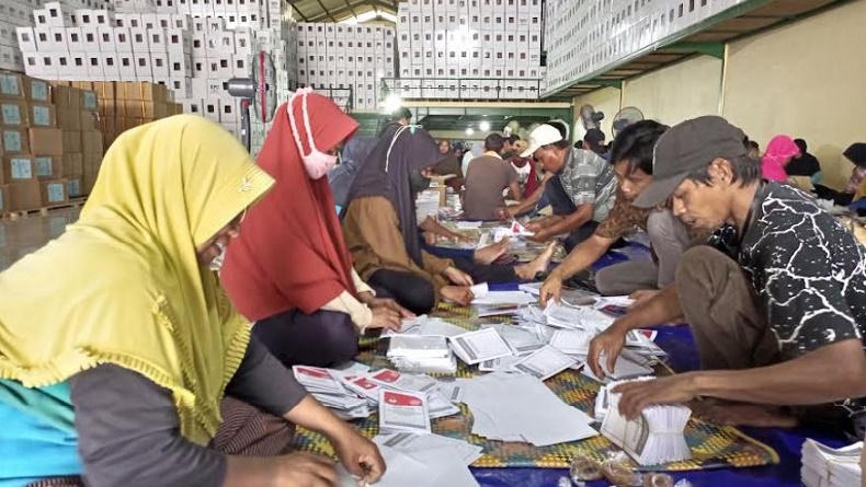 KPU Bantul Mulai Kerjakan Pelipatan Surat Suara Pemilu 2024, Libatkan 70 Orang