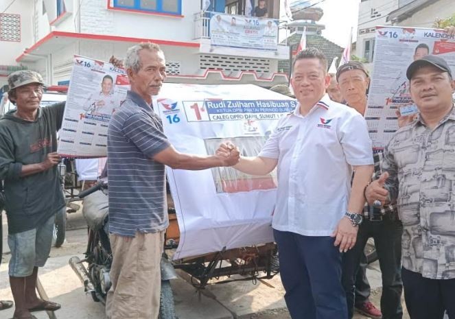 Caleg Perindo Rudi Zulham Didoakan Penarik Betor Lolos ke DPRD Sumut