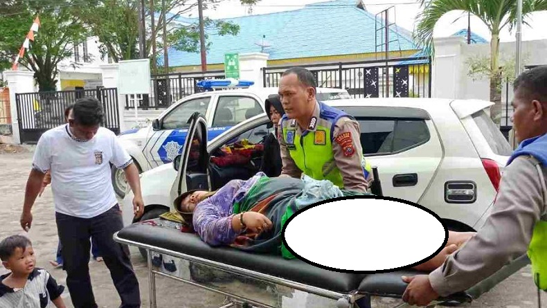 Viral Aksi Polisi Baik di Batubara, Tolong Ibu Hamil Pecah Ketuban Melahirkan