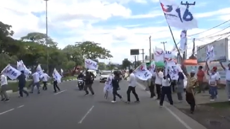 Partai Perindo Kibarkan 25.000 Bendera Secara Serentak di Sulsel
