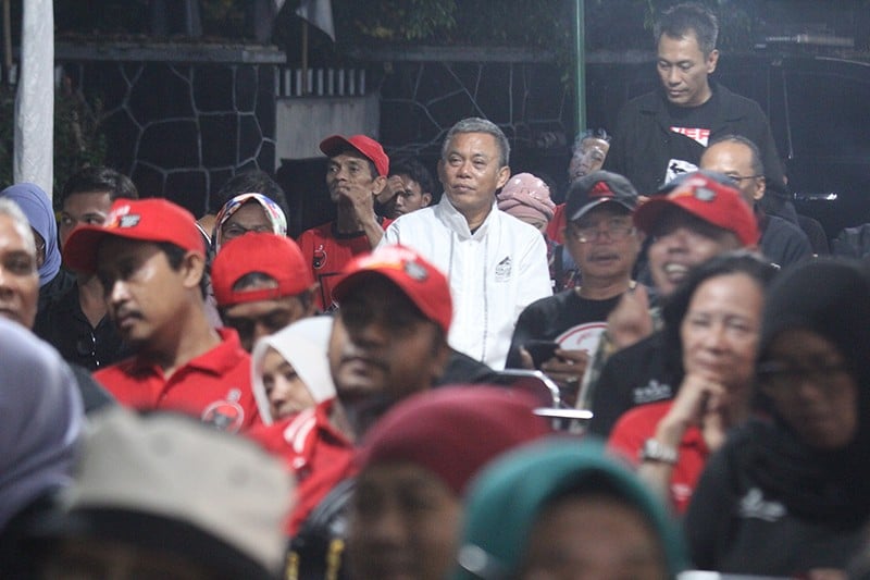 Antusiasme Relawan Nobar Debat Ketiga bersama Ketua TPD Ganjar-Mahfud DKI Jakarta - Bagian 2