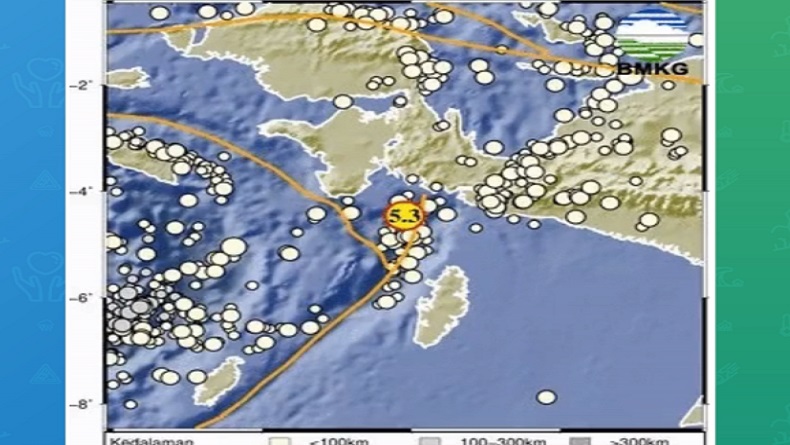 Info Gempa Terkini M5,3 Guncang Kaimana Papua Barat