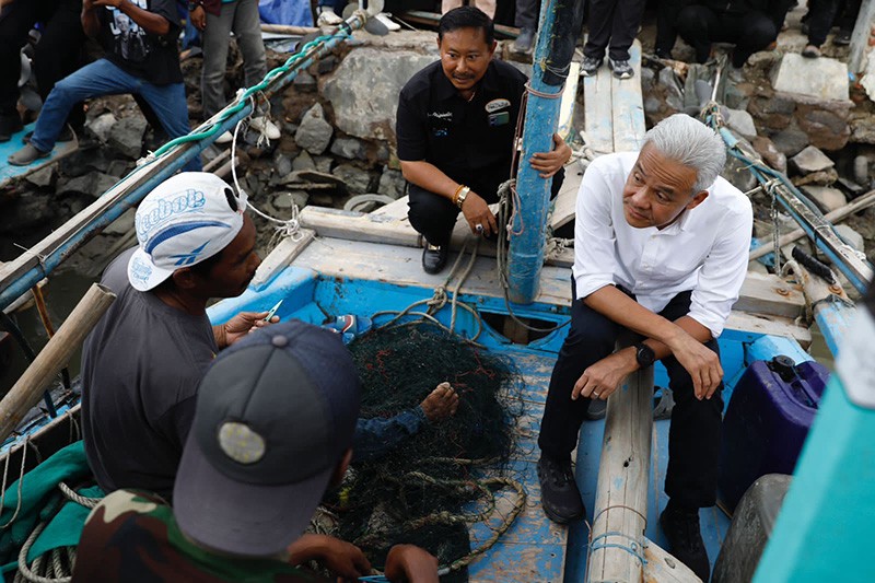 Ganjar Pranowo Janji Bakal Perjuangkan Kesejahteraan Nelayan - Bagian 2