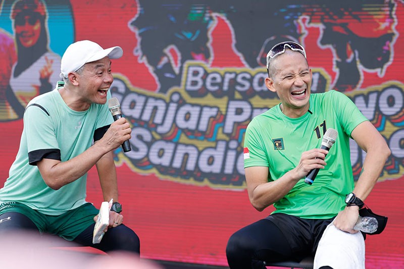 Sandiaga Uno Sat-Set Dukung Ganjar Pranowo, Lari Bareng di Penguin SeliweRUN - Bagian 6