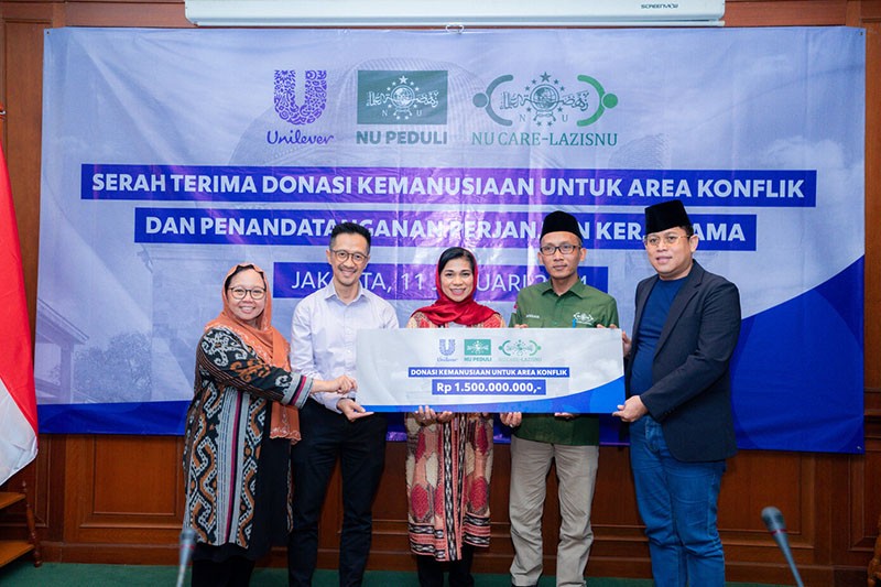 LAZISNU PBNU Terima Rp1,5 Miliar Dana Kemanusiaan dari Unilever Indonesia - Bagian 3