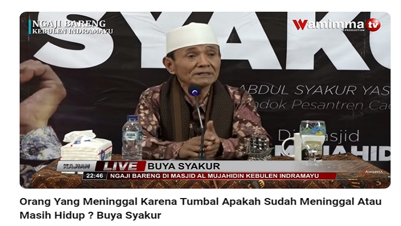 Ini Ceramah Buya Syakur Paling Populer di YouTube, Jawab Pertanyaan soal Orang Mati karena Tumbal