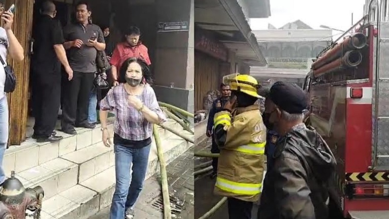 Genset di Pasar Baru Bandung Meledak, Kepulan Asap Hitam Tambah Kepanikan Pedagang