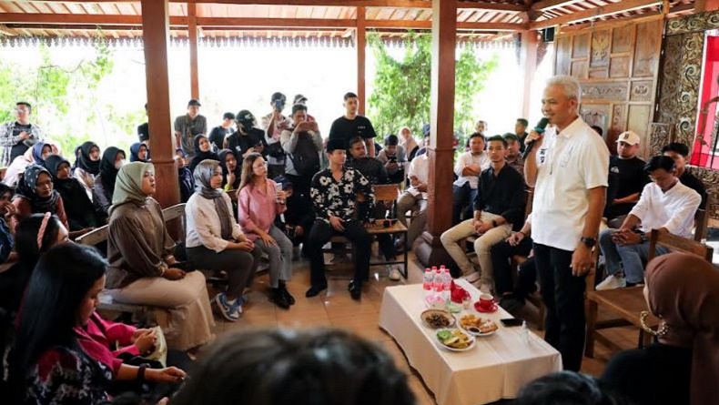 Kampanye di Ponorogo, Ganjar Komitmen Buka Akses Permodalan bagi Petani Milenial