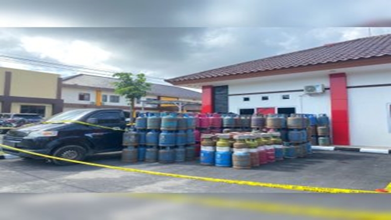 Polisi Bongkar Praktik Pengoplosan Elpiji di Pangkalpinang, 4 Orang Diamankan