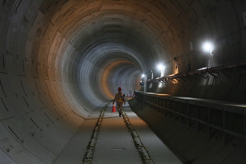 Penampakan Terowongan Bawah Tanah MRT Jakarta Fase 2A - Bagian 2