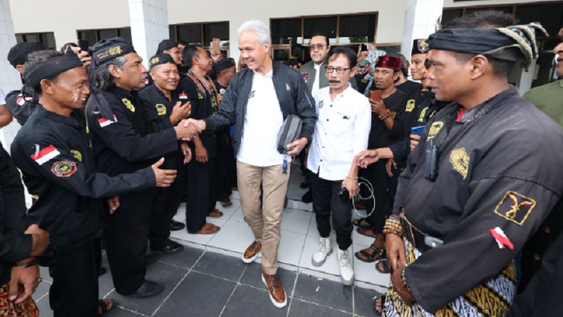 Sambut Capres Nomor 03, Laskar Agung Macan Ali Cirebon Teriak Ganjar-Mahfud Menang