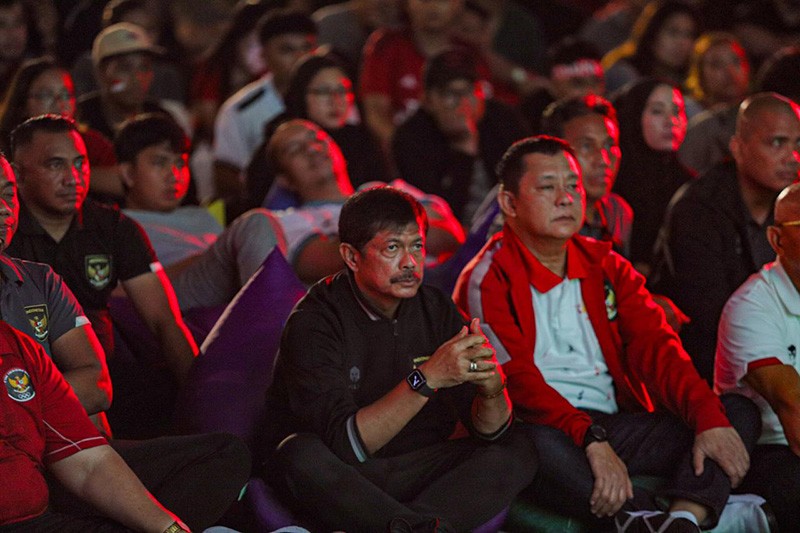 Suasana Nobar Piala Asia 2023 Indonesia vs Australia - Bagian 5
