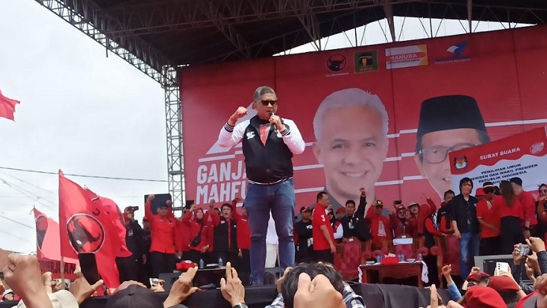Kampanye Akbar di Lampung, Hasto: Kader PDIP Diinstruksikan Menangkan Ganjar-Mahfud