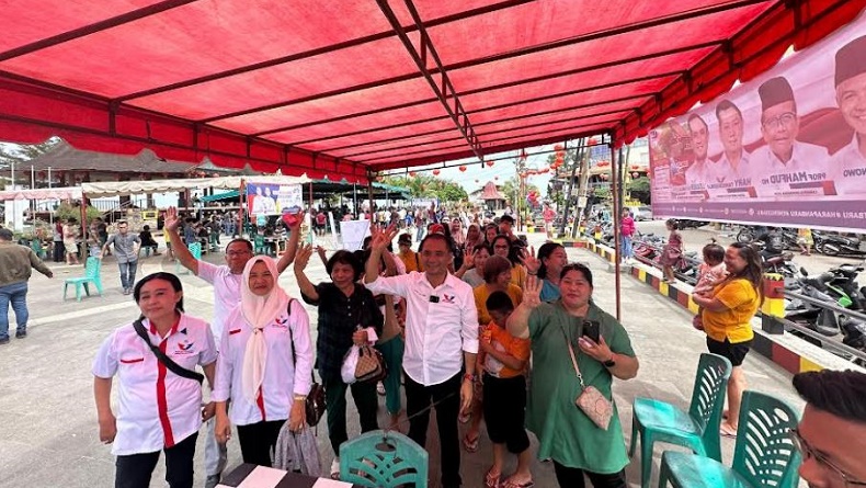 Caleg Perindo Leader Daeli Gelar Bazar Murah di Gunungsitoli, Tebar Kebaikan untuk Warga