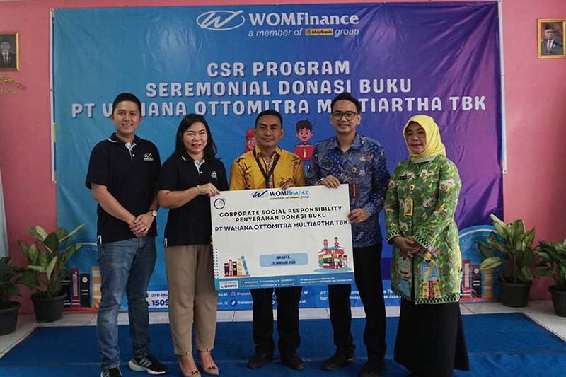 Tumbuhkan Minat Baca Anak, WOM Finance Donasikan 1.000 Buku - Bagian 1