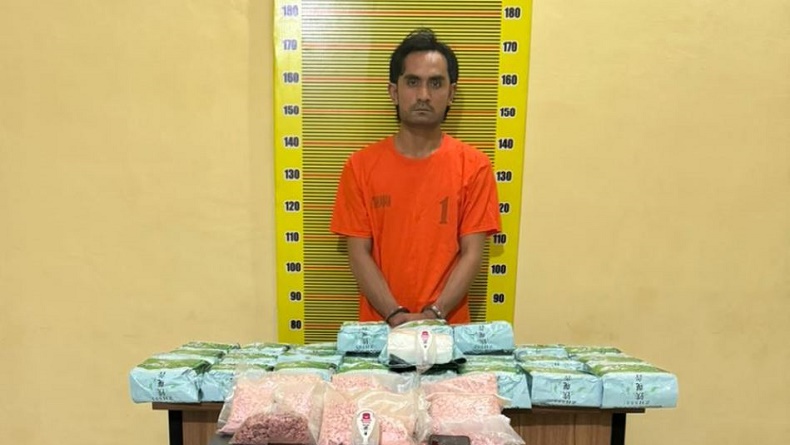 title Polisi Tangkap Raja Narkoba di Sumut, Sita 28 Kg Sabu dan 14.000 Butir Pil Ekstasi Polisi Tangkap Raja Narkoba di Sumut, Sita 28 Kg Sabu dan 14.000 Butir Pil Ekstasi