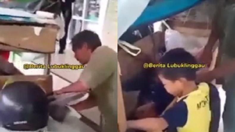 Viral Suami Dorong Gerobak Bawa Istri Lumpuh Berobat ke Rumah Sakit di Lubuklinggau