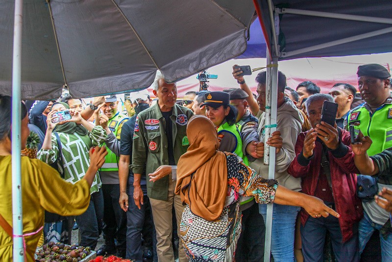 Ganjar Blusukan ke Pasar KM 5 Palembang - Bagian 2