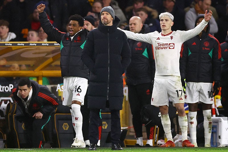 Ekspresi Pemain Manchester United Susah Payah Bungkam Wolves - Bagian 4
