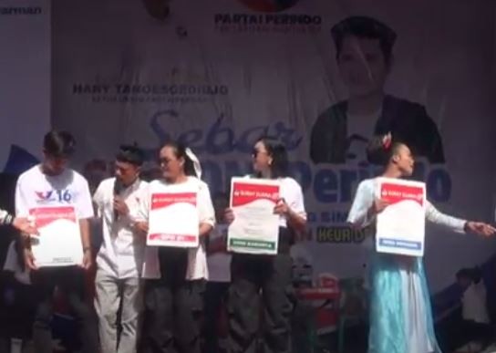 Sosialisasi Cara Mencoblos, Caleg Perindo Oni Suwarman Janji Majukan UMKM