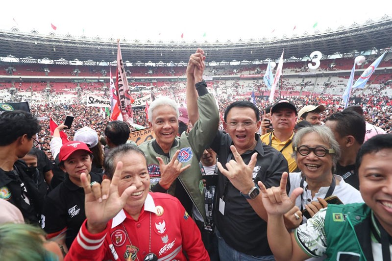Foto-Foto Konser Salam Metal Ganjar-Mahfud di Stadion GBK - Bagian 1